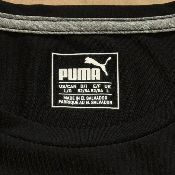 Puma t shirt Black for Men Size L - Picture 4 of 4
